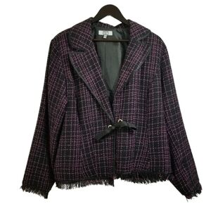 MXM blazer tied front with some fringe in size 18